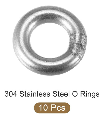 Anillos Tóricos De Acero Inoxidable 304 (0.787pulgadade Diám