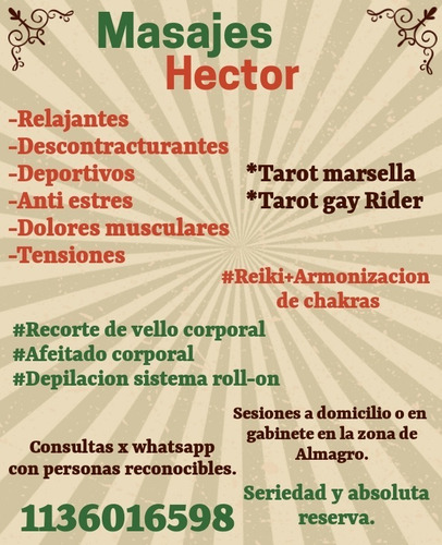 Imagen 5 de 8 de Masajista Masculino Profesional, Depilacion Etc.