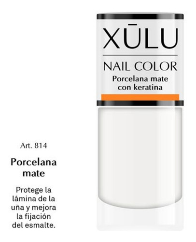 Porcelana Mate Base Y Protección Para Uñas Xúlu Z814