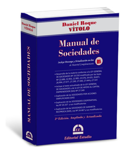 Vítolo Manual De Sociedades Nuevo 2023 Ultima Edición