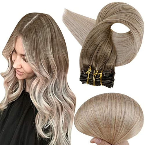 Extensiones De Pelo Remy De Cabello Humano Con Clip