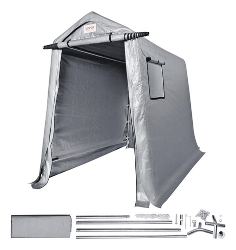 Carpa De Cobertizo 6x8 Pies Vevor Portátil Con Puerta De