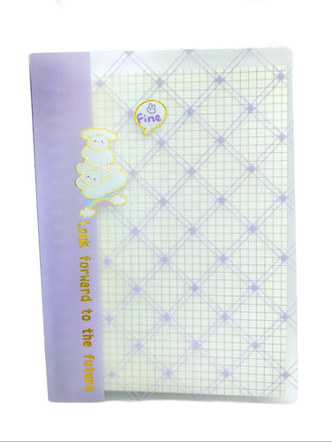 Carpeta Espiral De Metal Tamaño A5 Kawaii Cuaderno 50 Hojas 