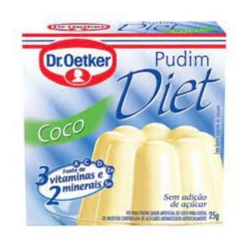 Pudim Diet Sabor Coco Sem Adição De Açucares Dr. Oetker 25g.