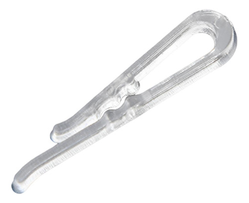 200x Clipe Transparente, Clipe De Camisa Dente Quadrado 38mm