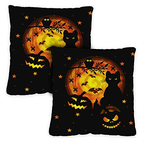 Juego De 2 Fundas De Almohada De Halloween Escalofriant...