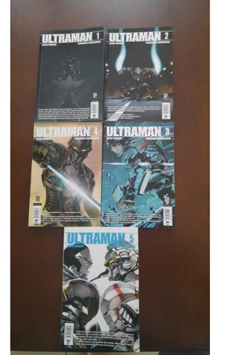 5 Mangás Ultraman C/ Volumes 1, 2, 3, 4 E 5 - Editora Jbc