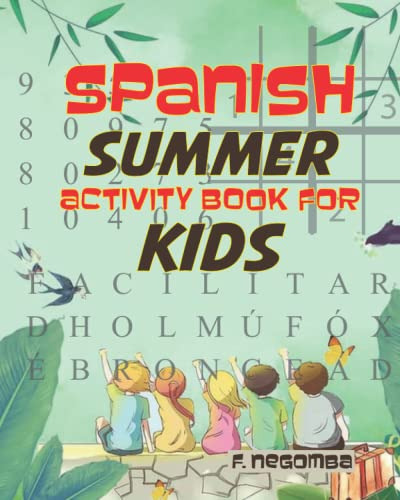 Spanish Summer Activity Book For Kids