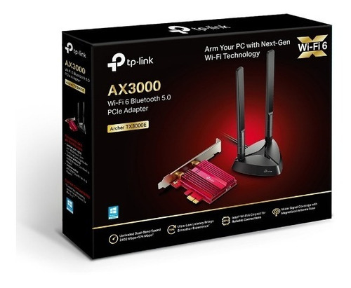 Adaptador Pcie Ax3000 Wi-fi 6 Bluetooth 5.0 Archer Tx3000e