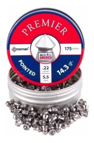 Balines Crosman Premier Pointed 5.5 Mm X 175 Uni 14,3 Grains