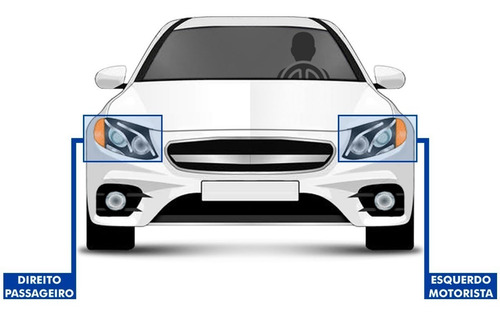Farol Megane Sedan Grand Tour 07 08 09 10 A 13 Duplo Cromado