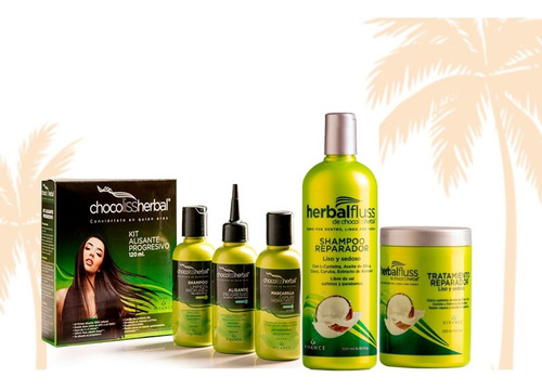 Imagen 1 de 7 de Combo Kit Alisante Chocoliss 120ml+shampoo+tratamiento Pos