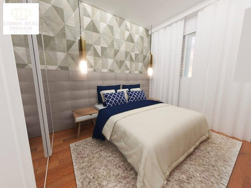 Imagem 8 de 13 de Área 40,00 M²/ 02 Dorms / 01 Sala / 01 Cozinha/01 Banheiro /01 Área De Serviço/ 01 Vaga De Garagem - Ap00098 - 34004465
