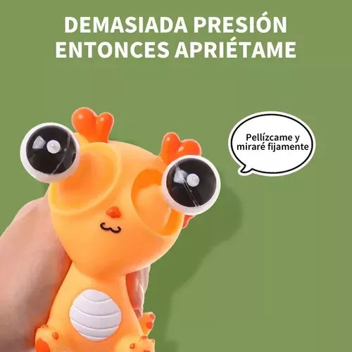 2 Piezas Escuuchi Squishy Kawaii Antiestrés Elástico Juguete Color Naranja