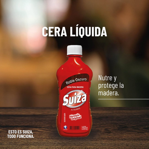 Cera Liquida Para Madera 850ml Natural Suiza