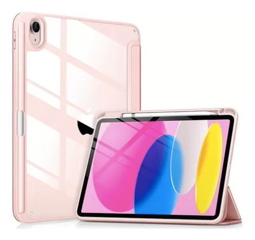 Funda Case Smart Cover  + Mica Cristal Para iPad 10th 10.9 