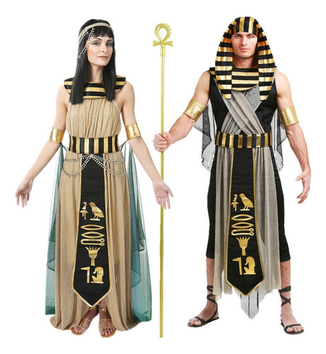 Disfraz De Faraón Cleopatra Para Pareja, Traje De Fiesta De