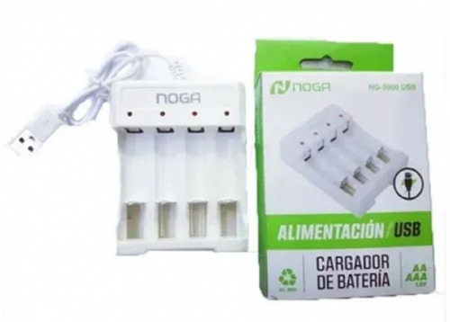 Cargador Universal Noga Pilas Bateria Recargable Aa Aaa Usb