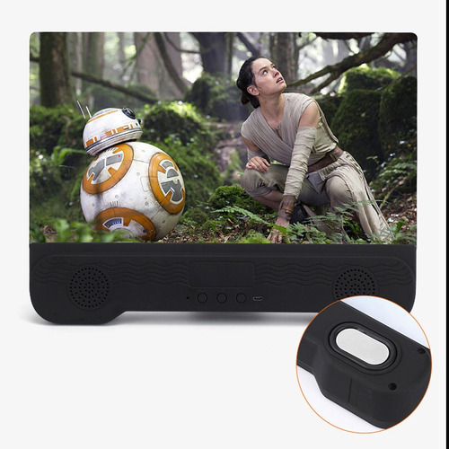 Pantalla Lupa 6d C/parlante Bluetooth Portátil Sonido Sm-k9