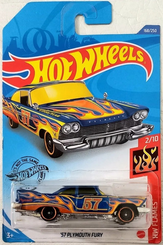 Hot Wheels '57 Plymouth Fury - Serie Hw Flames - Mattel