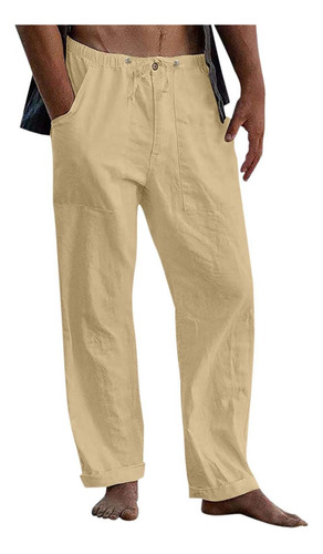 Pantalones O Para Hombre, Nuevos Pantalones De Lino Con Cord