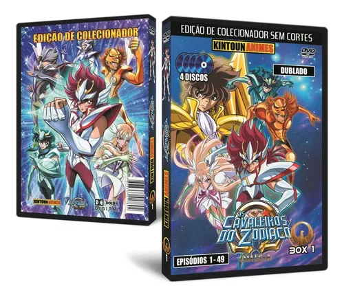 OS CAVALEIROS DO ZODIACO OMEGA DUBLADO 5 DVDS - BANCA 14 BIS