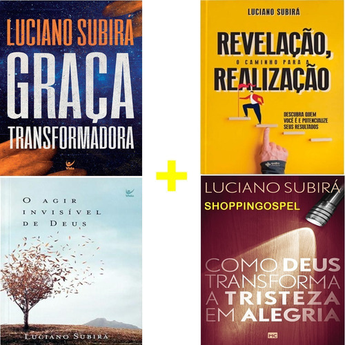 Kit 4 Livros Luciano Subirá Agir Invisível De Deus Revelação