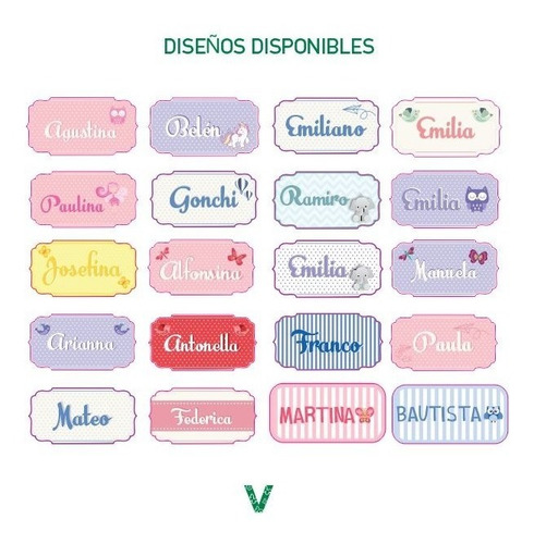 Imagen 7 de 9 de Carteles Con Nombre De Bebé I Vinilo Design