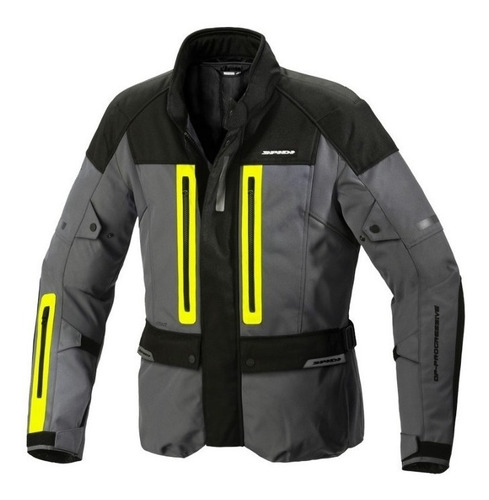 Chamarra Para Moto Turismo Spidi Traveler3 Gris/ Hivis 