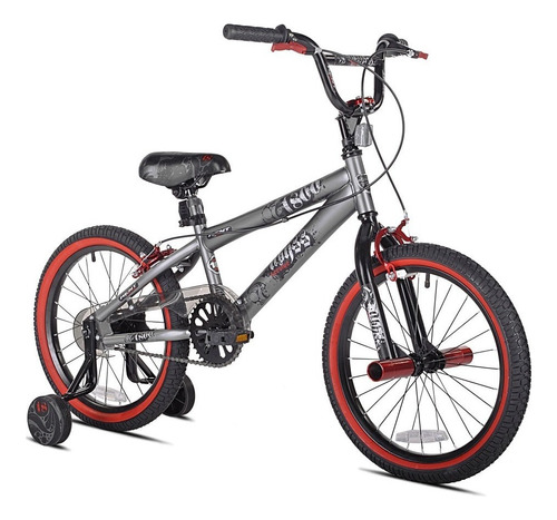 Bicicleta Bmx Kent Rodada 18 Gris Para Niño De 5 A 9 Años