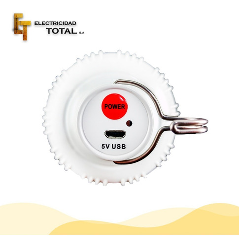 Imagen 8 de 10 de Foco Lampara Camping Pesca Portátil Carga Solar O Usb 6-8hs