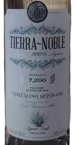 Pack De 6 Tequila Tierra Noble Cristalino 200 Ml