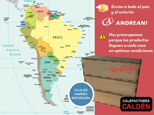 Calefactor Eléctrico Calden 1000w Extra Chato Entrega Gratis