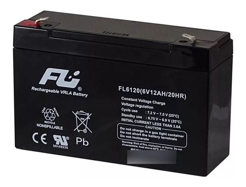 Batería 6v - 12ah Fulibattery Y Miracle