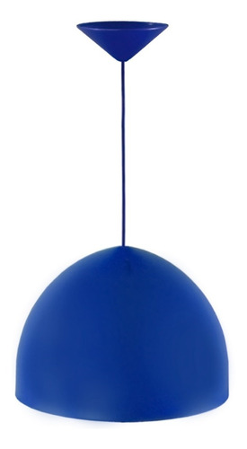 Imagen 1 de 5 de Colgante Campana Pantalla Plástica Color Azul