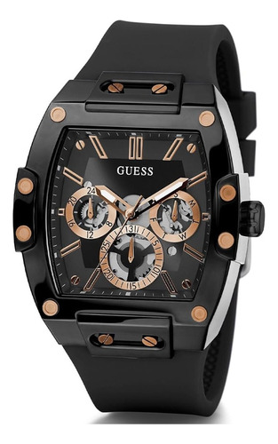 Reloj Guess Gw0203g8 Negro Deportivo Hombre - Original