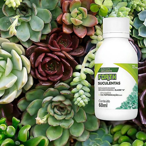 Fertilizante Orgânico Forth Suculentas 60 Ml Forth 12 Litros