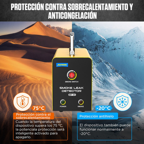 . Autool Sdt101 Localizador De Fugas De Humo Evap Automotriz