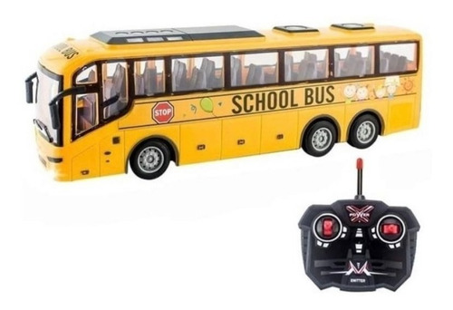 Imagem 1 de 4 de Ônibus Escolar De Controle Remoto 4ch Rc Bus