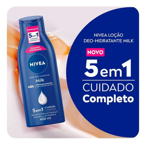 Loção Deo-hidratante Pele Seca Milk 400ml - Nivea Nivea