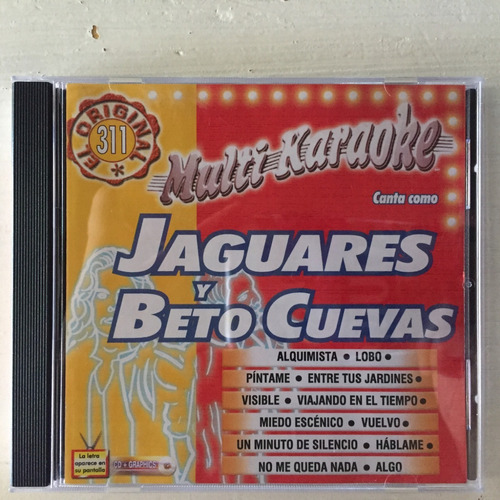 Disco Cd Multi Karaoke: Canta Como Jaguares Y Beto Cuevas