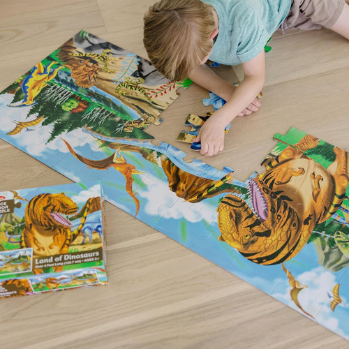 Rompecabezas De Suelo Melissa & Doug Land Of Dinosaurs (4...