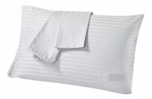 Fundas Almohada Hotelera Con Cremallera 50x70 Cm X 2 Und.