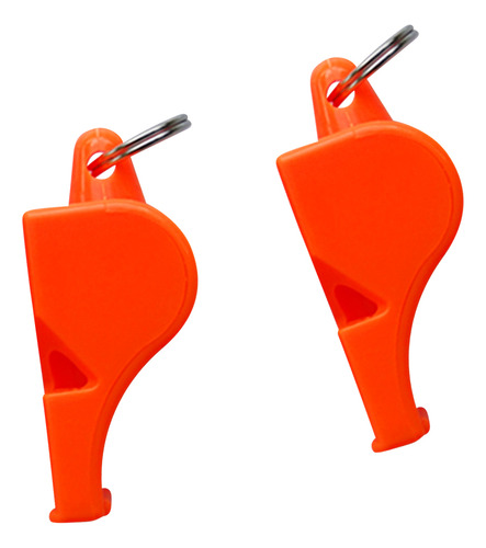 2x Silbato Supervivencia Seguridad Para Camping Naranja