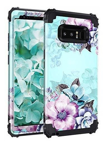 Casetego Compatible Con Galaxy Note 8 Case,floral Mln8q