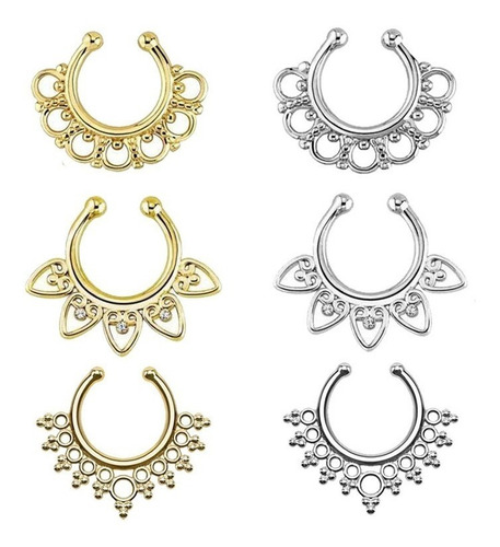 Septum Fake Pircing Nariz Falso