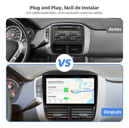 Cj: Estéreo 4+64g 4k Para Honda Pilot 2006-2008 Wifi6