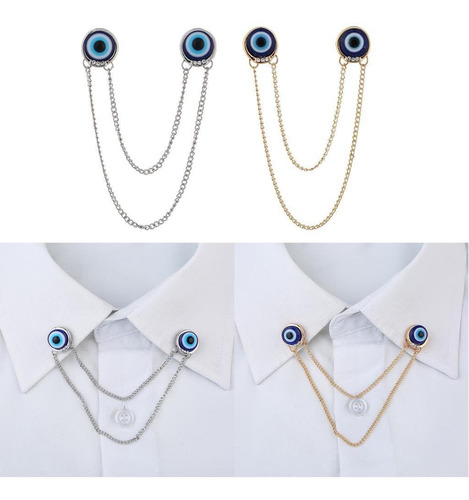 2 Broches Suits, Broche, Collar, Cadena, Ropa