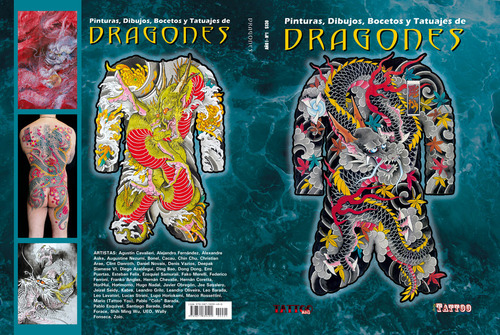 Libro Dragones - Oriental Bocetos Tatuajes - Tattoo