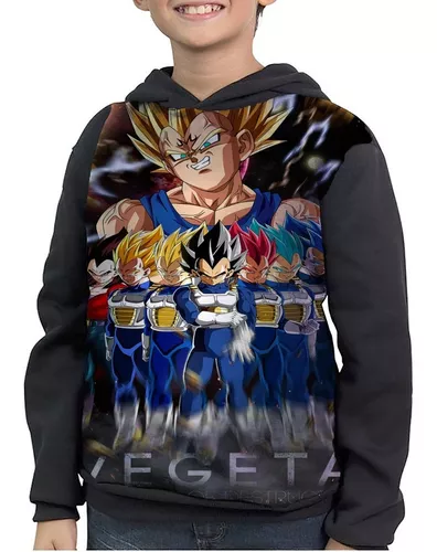 Blusa De Moletom Dragon Ball Goku Super Saiyajin Blue Anime Desenho -  Estampado